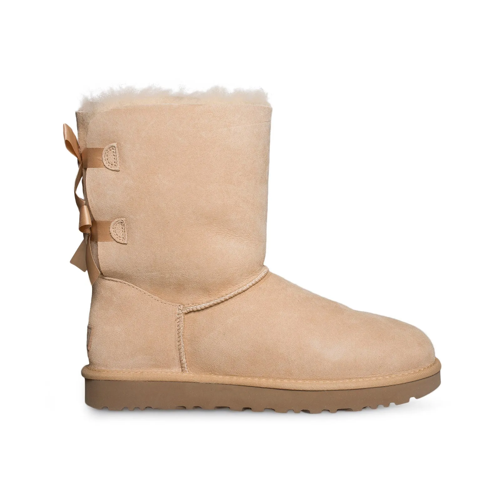 UGG Bailey Bow II Soft Ochre Boots - Women's Short Hunter Boots