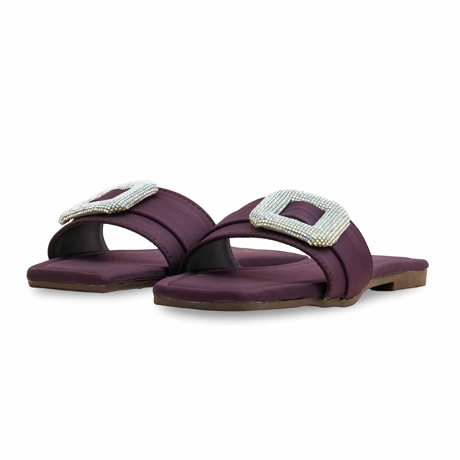 Slippers Size 7 Purple Casual Slipper CL2104