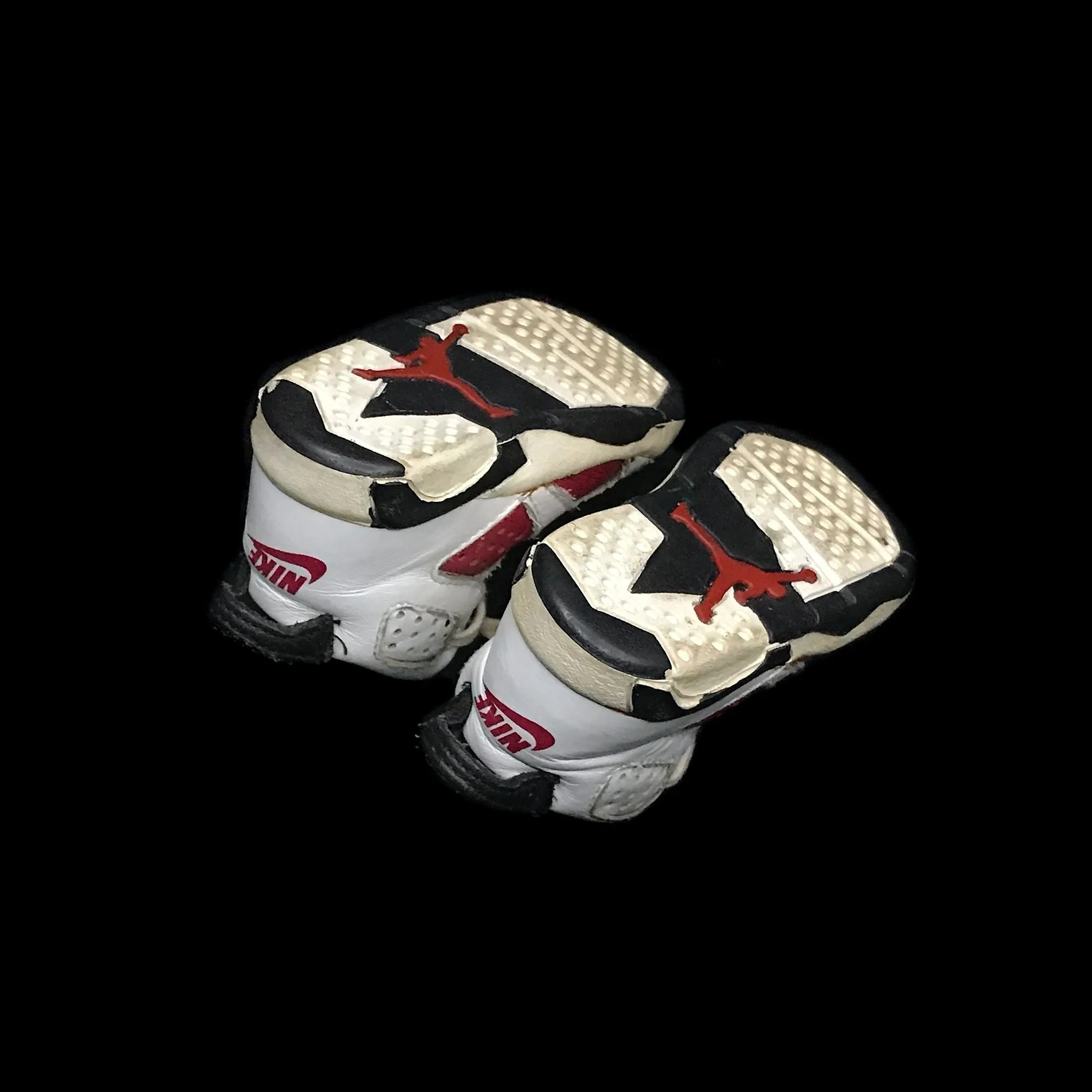 Nike Air Jordan 6 VI 1991 Original Carmine Baby Toddler Shoes Vintage Havana Rhinestone Sneakers
