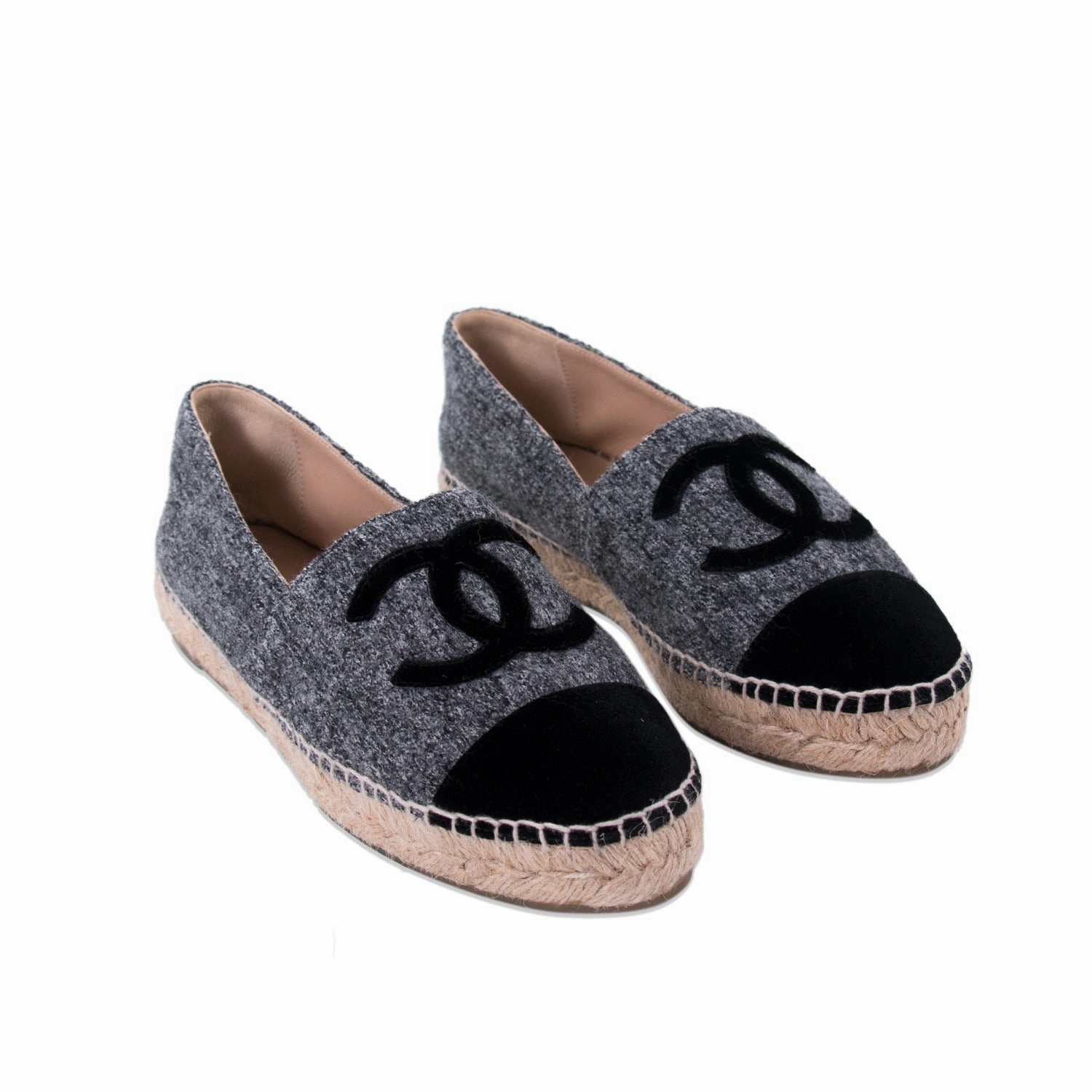Total Motion Sport Oxford Chanel 2016 CC Tweed Espadrilles