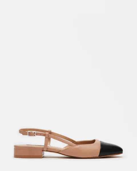 The Belinda Slingback Flat - Tan Maxi Dress Flat Shoes