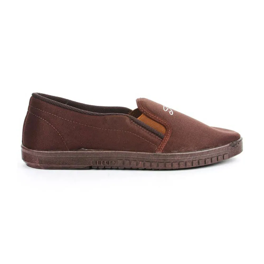 1960s Casual Shoes Gliders Casual Brown Slip on Moccasins Shoes For Men JOGGING-E By Liberty