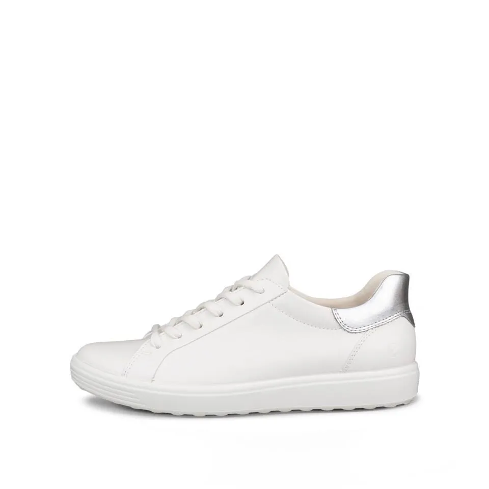 Designer Sneakers Ecco Women's Soft 7 Sneaker - White/Silver
