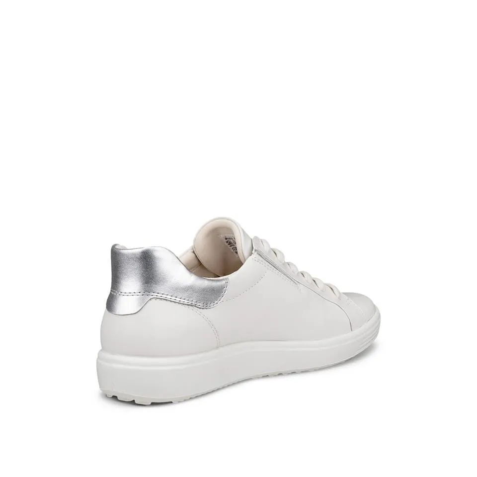 24. NULL Ecco Women's Soft 7 Sneaker - White/Silver