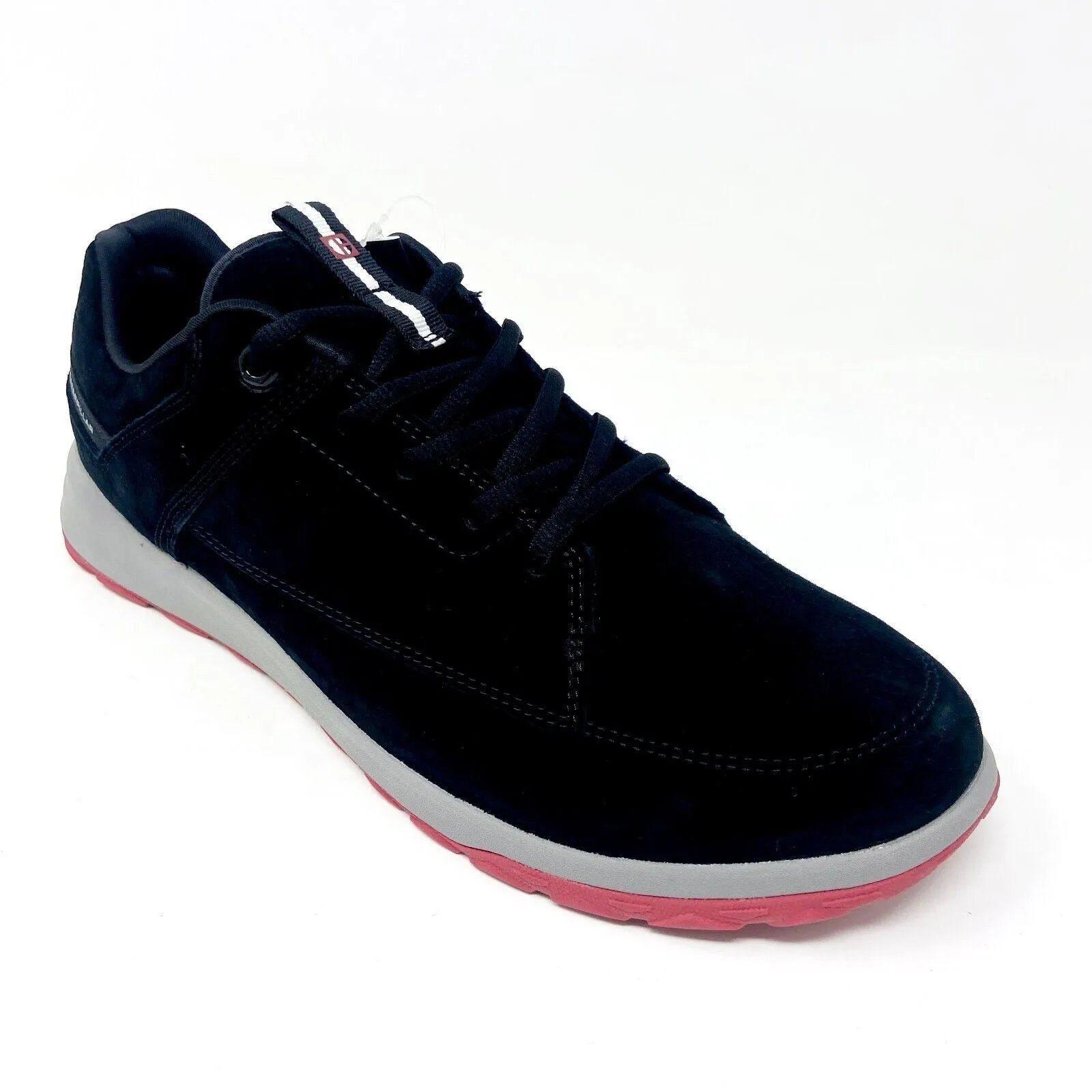 Caterpillar CAT Quest Black Red Mens Suede Casual Shoes Sneakers P724162 Best Casual Shoes Under 500