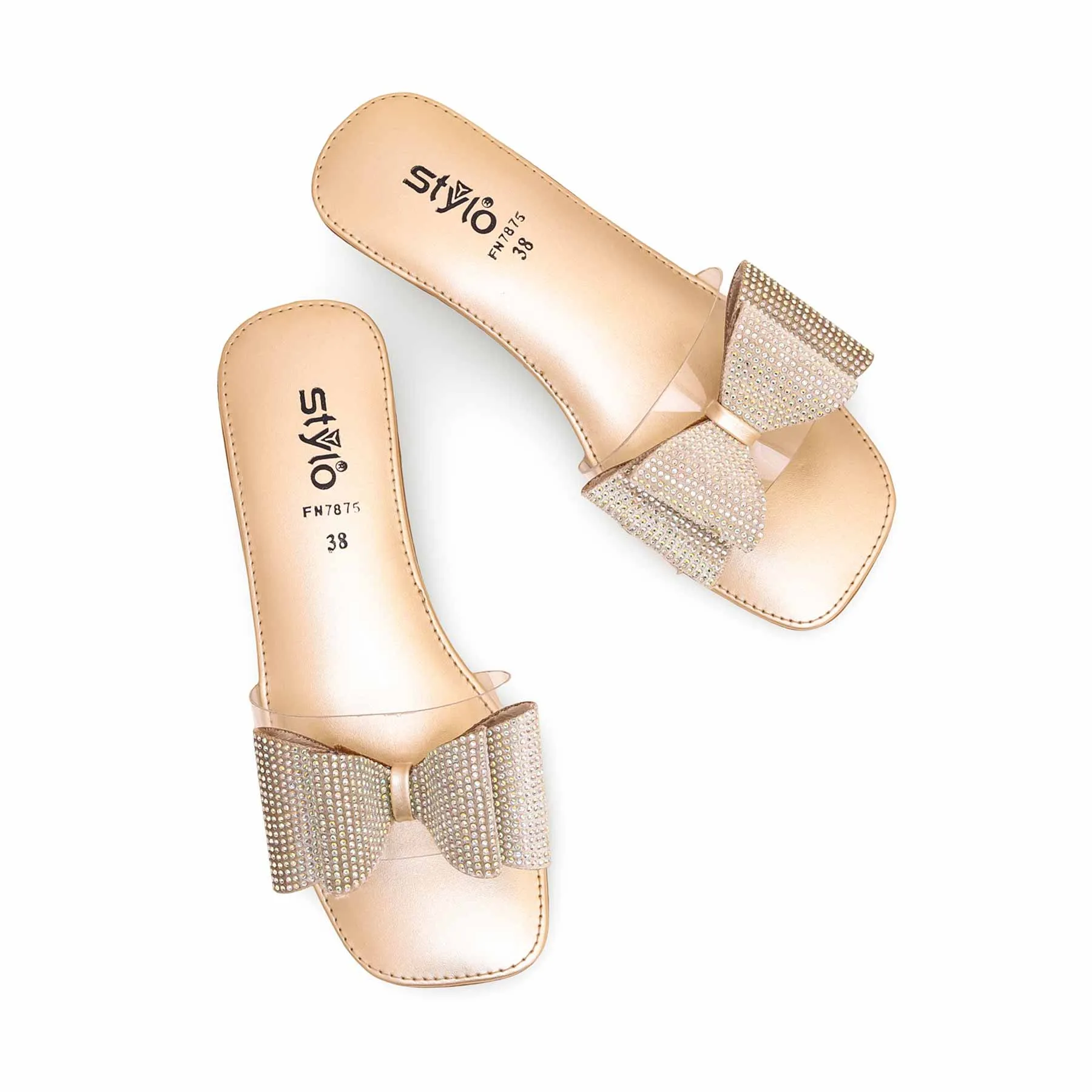 Wolf And Badger Slippers Golden Fancy Slipper For Women FN7875