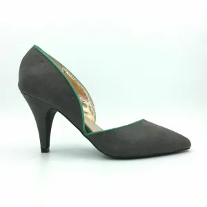 GoMax Womens Carabelle Size 9 Gray Green Pump Pointed Toe Heels Shoes Casual Shoes Red