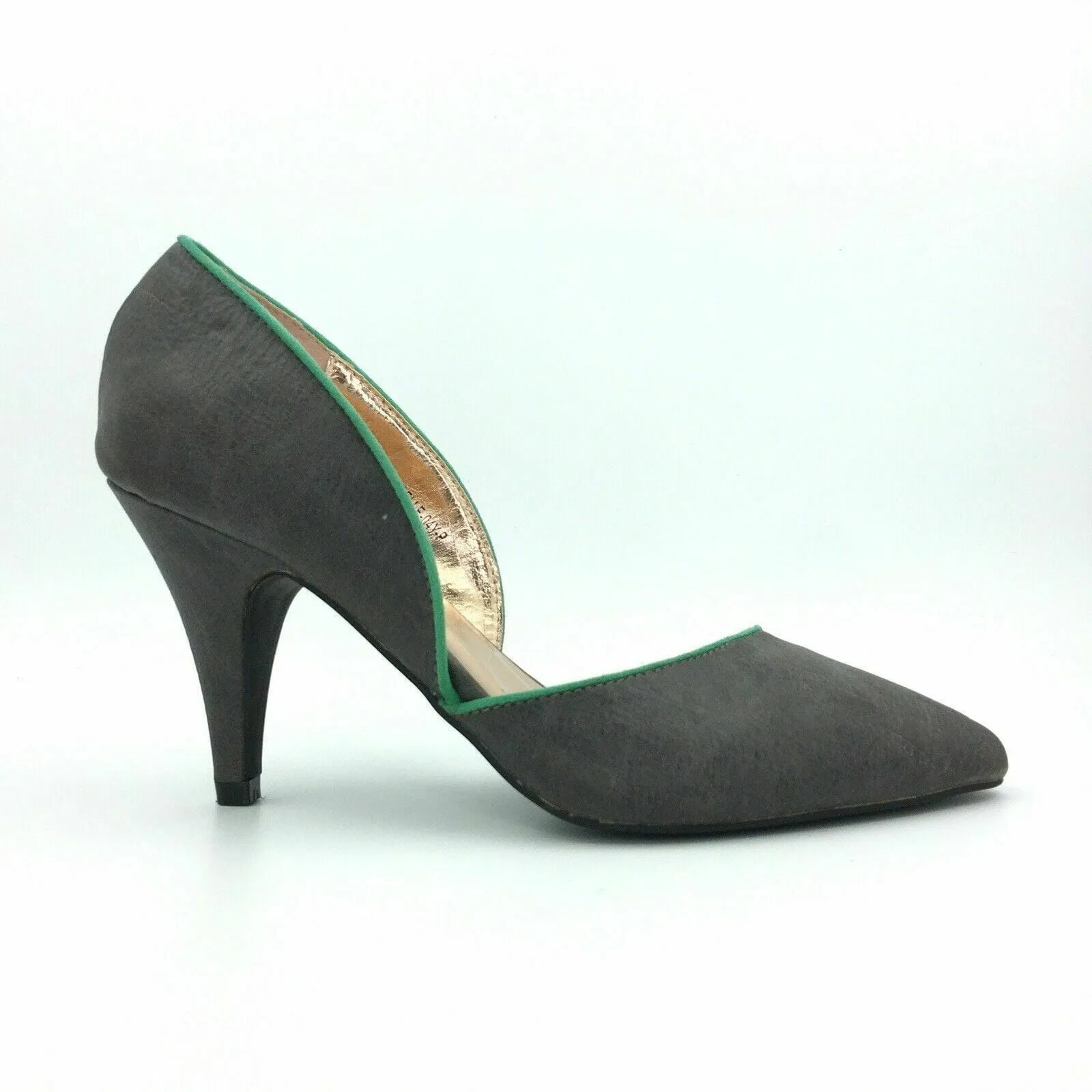 Sienna Side Zip Sport Casual Shoe GoMax Womens Carabelle Size 9 Gray Green Pump Pointed Toe Heels Shoes