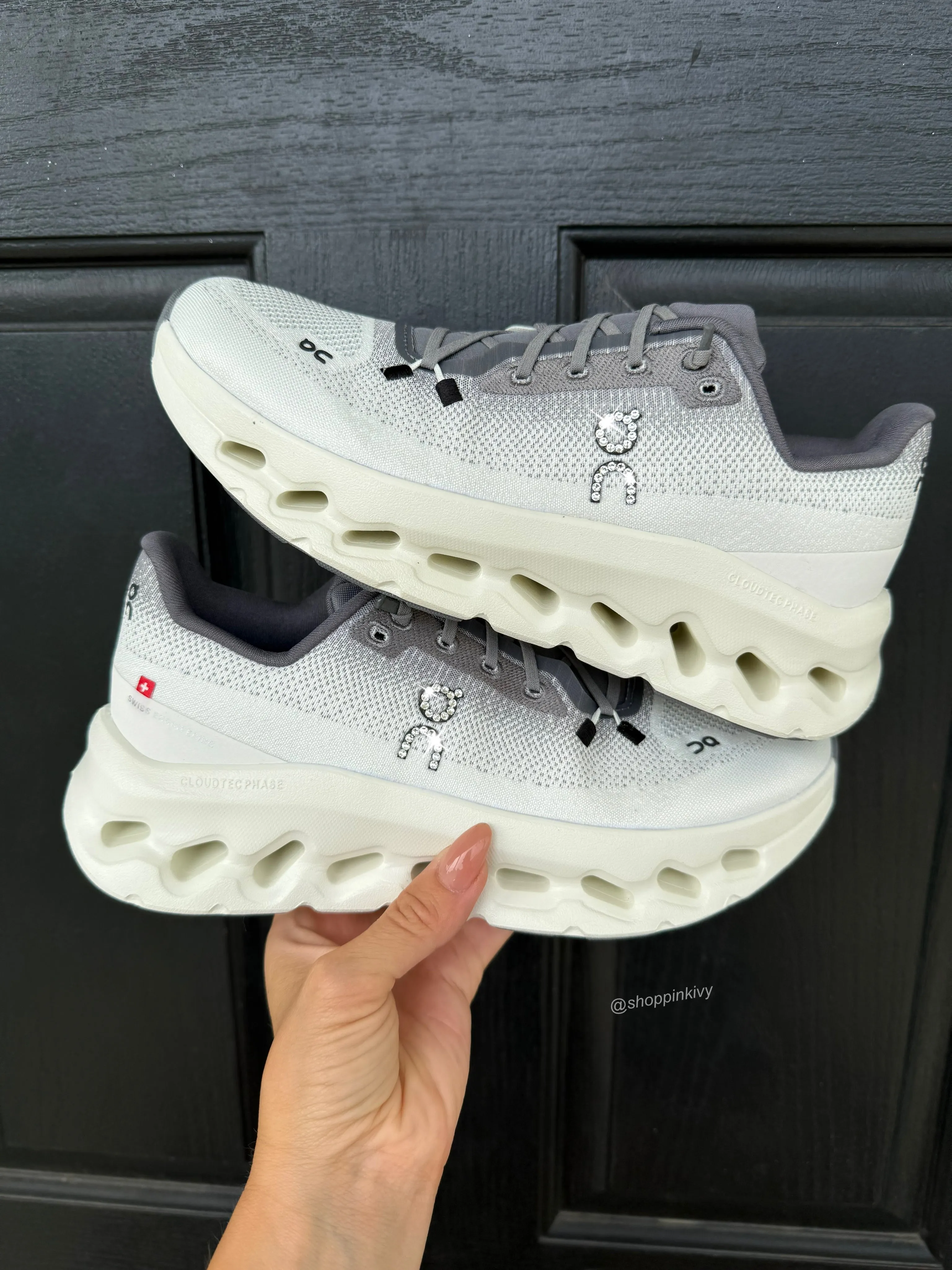 Gray Ombre Swarovski On Cloudtilt Running Shoes 2025 Running Shoes