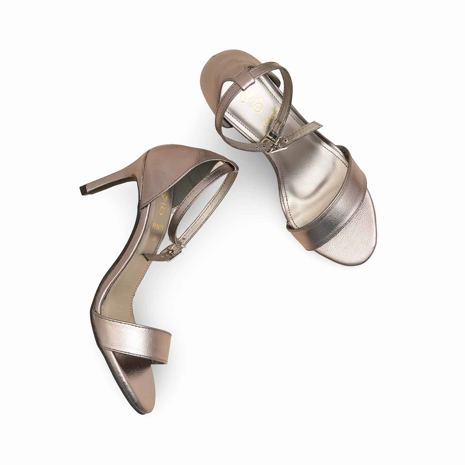 Grey Formal Sandal FR5473 Heel Grips For Heeled Shoes