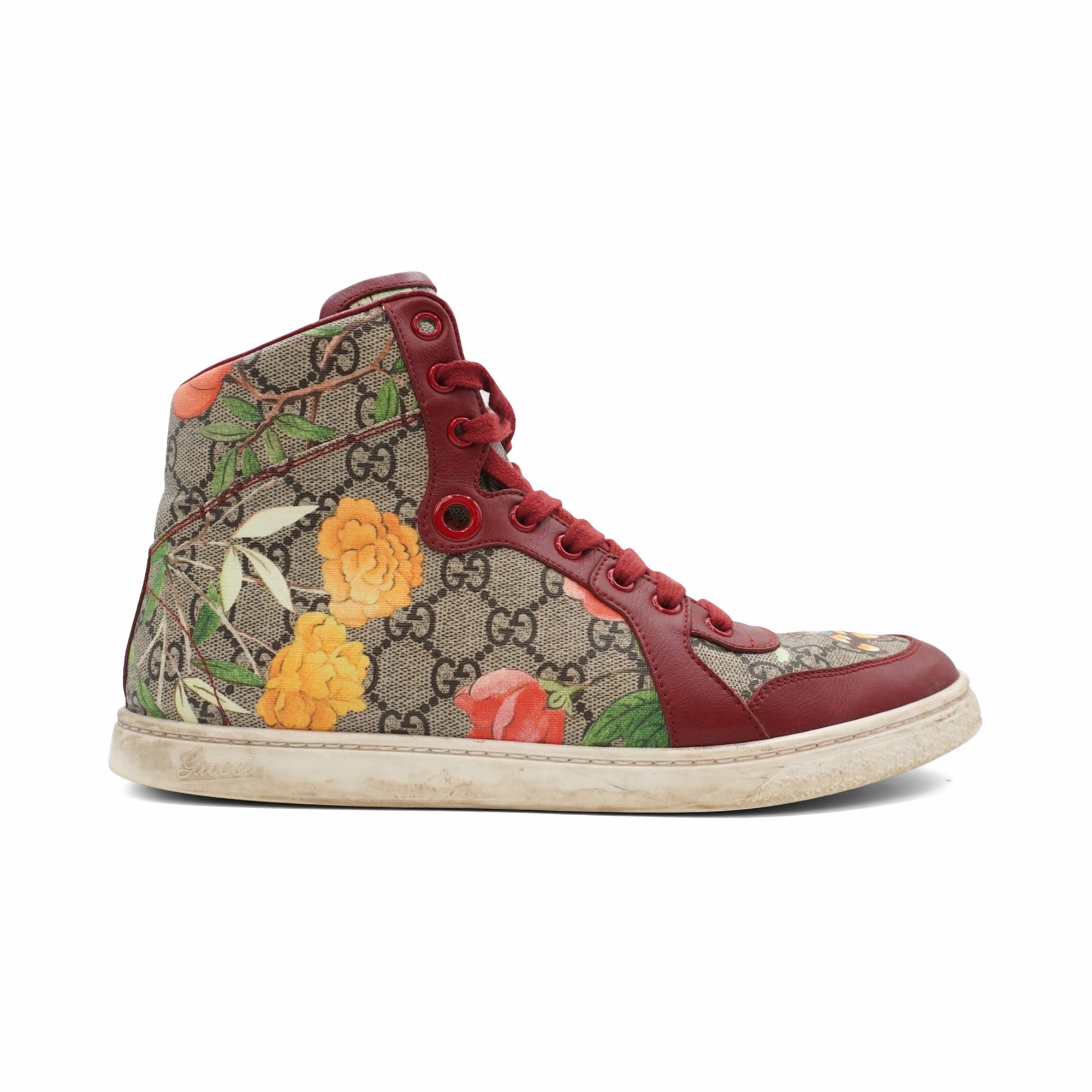 Gucci 'Tian' High-Top Sneakers - Women's 39.5 Audrey Brooke Heels