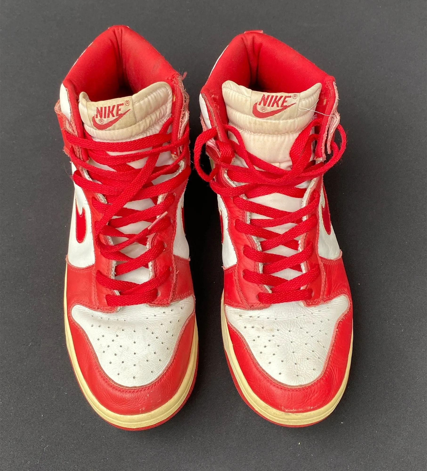 Sneakers With Black Soles Nike Dunk High St Johns 1998 Varsity Red BTTYS Size 13