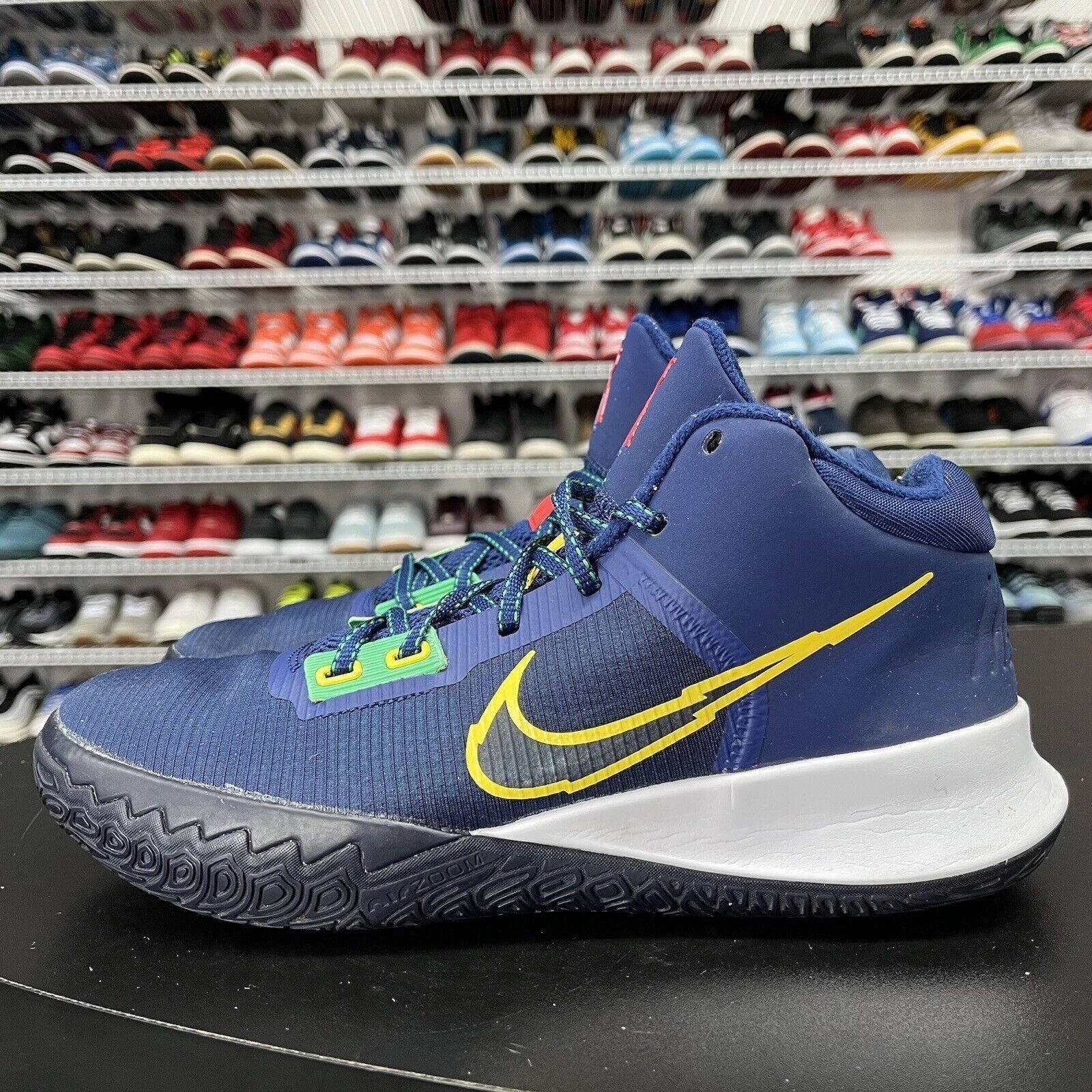 Nike Shoes Vapormax Nike Kyrie Flytrap 4 Blue Void Yellow Basketball Shoes CT1972-400 Men's Size 9