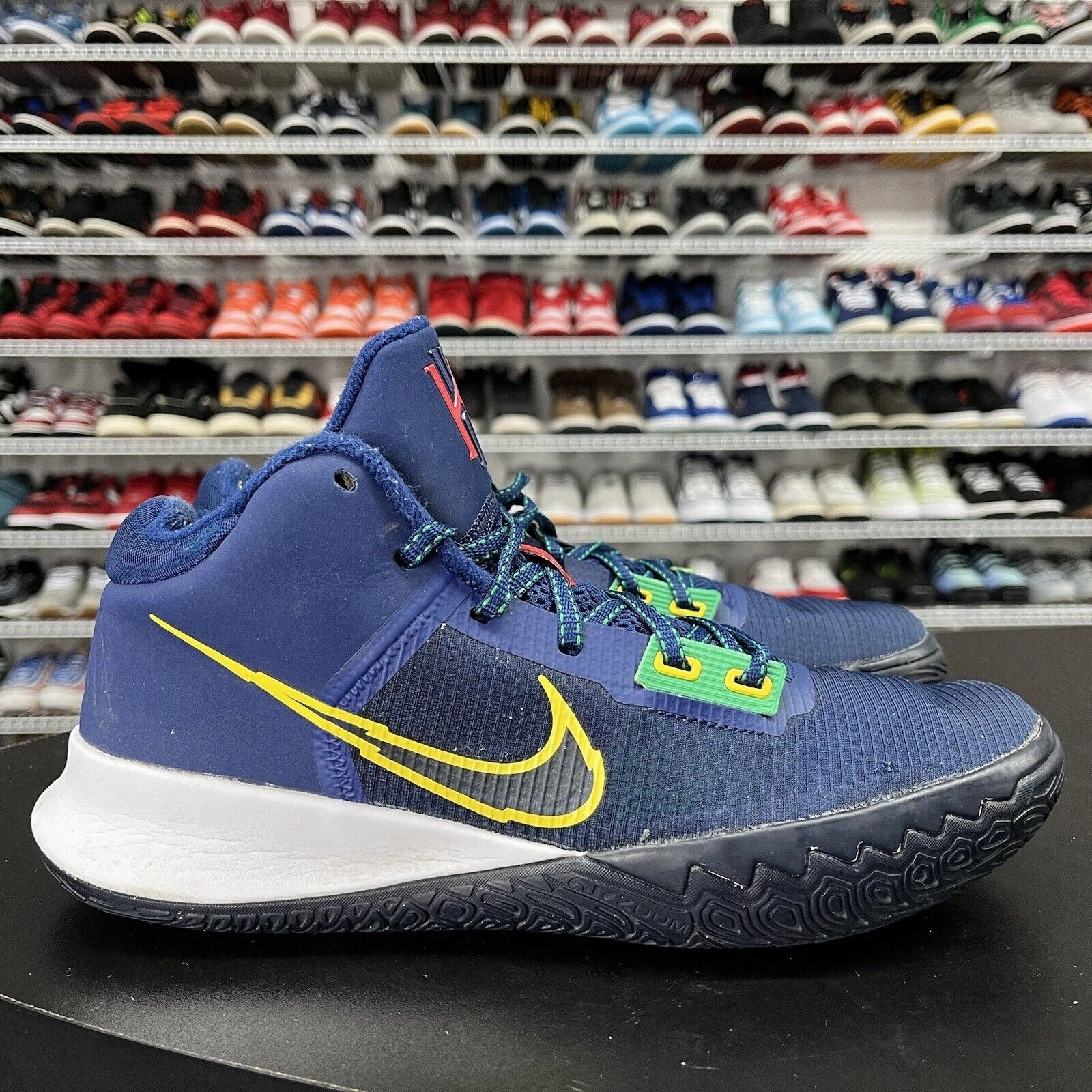 Nike Kyrie Flytrap 4 Blue Void Yellow Basketball Shoes CT1972-400 Men's Size 9 Nike Safety Shoes