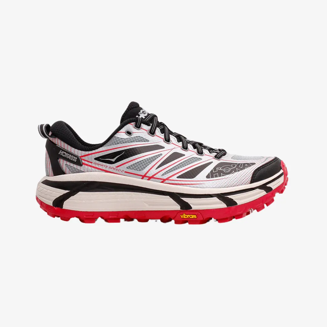 mens hoka mafate speed 2 (grey/red/black) Yuma Az