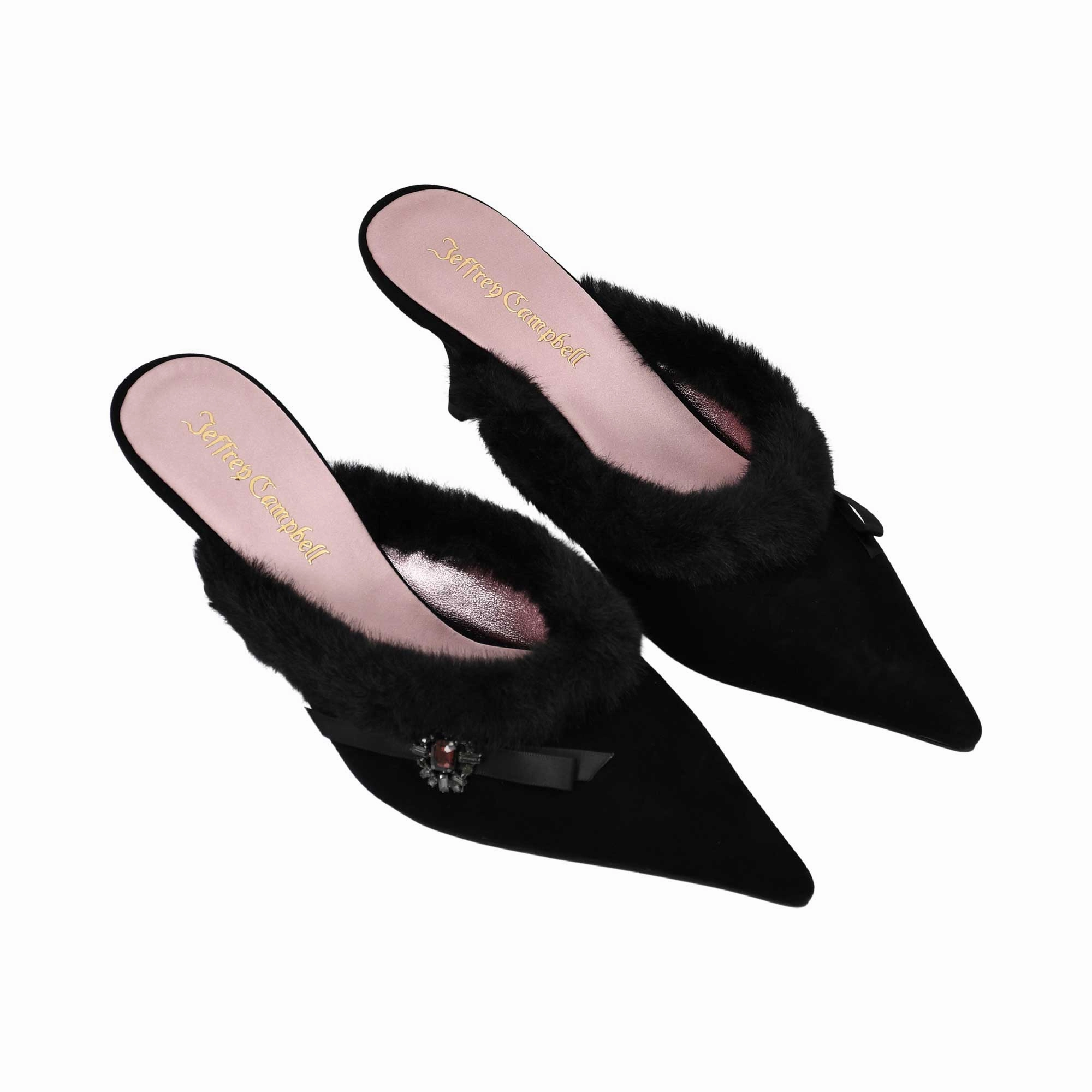 New York Fashion Oxford Jeffrey Campbell Women's Rococo Black Pink Combo Heel Shoe