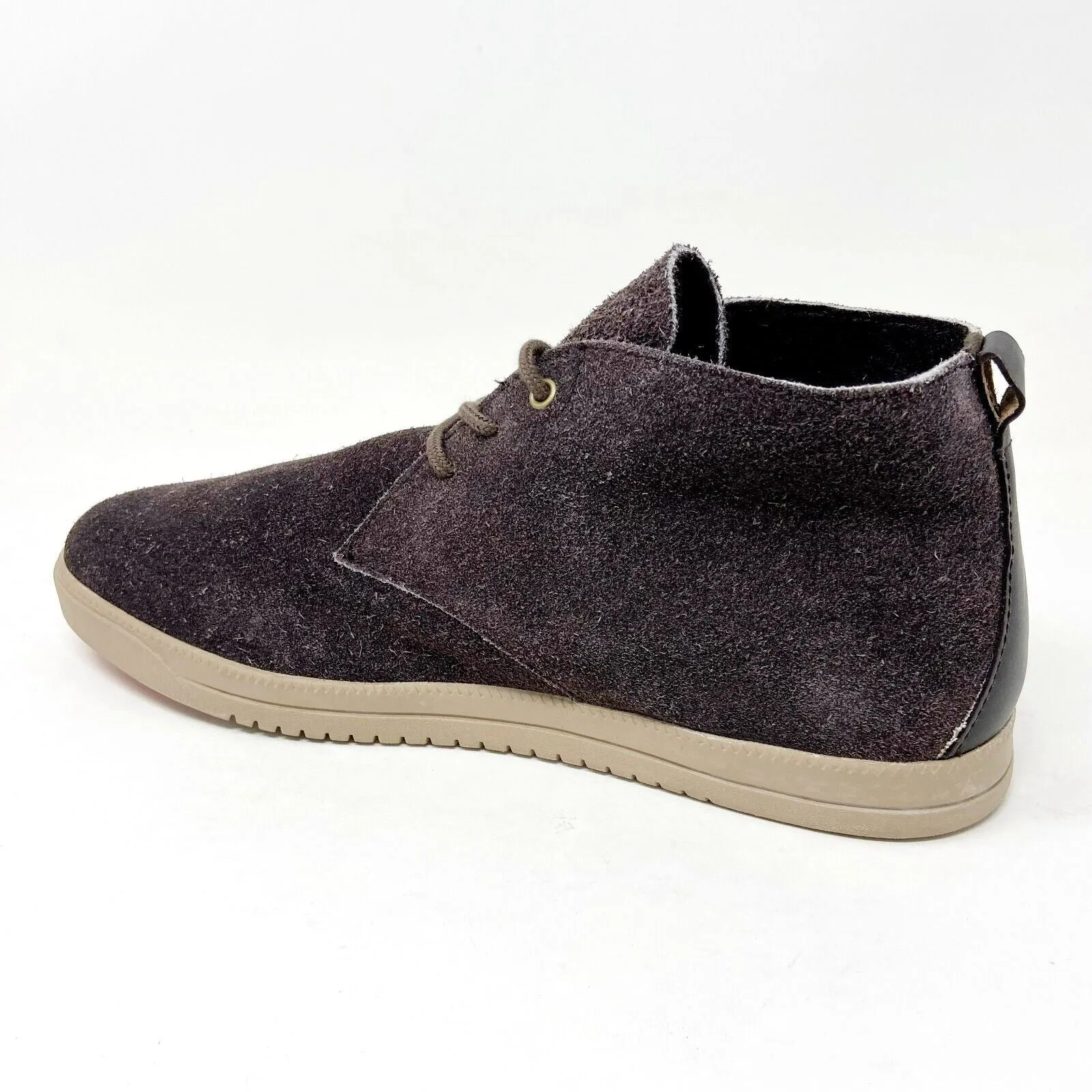 Clae Strayhorn Unlined Umber Suede Mens Mid Top Casual Shoes Sneakers Shoes Casual Brands