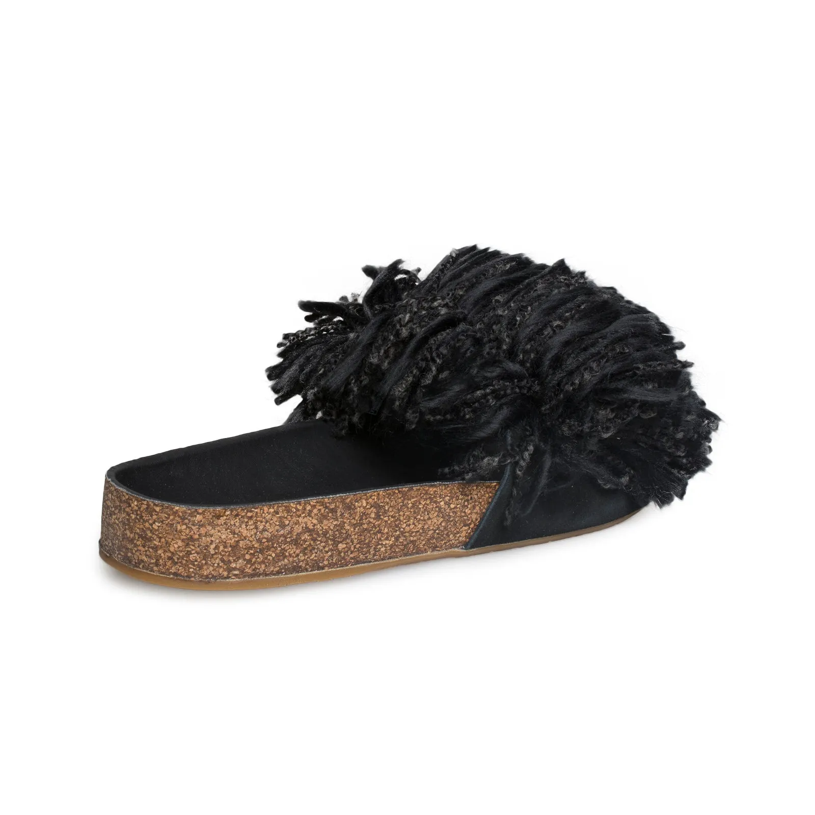 UGG Cindi Black Flip Flops - Women's Wide Width Closed Toe Sandals