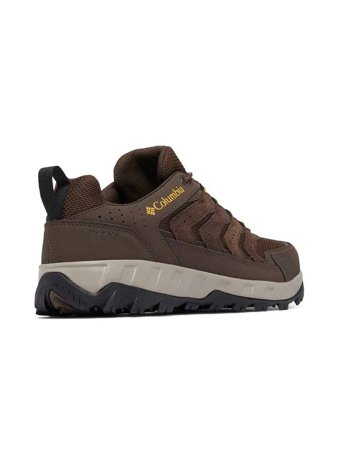 Columbia Men Brown STRATA TRAIL LOW WP Best Hiking Shoes For Stability