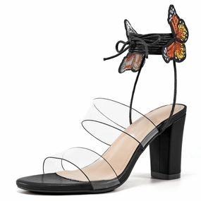 High Heels And Stockings Tumblr HARENCHeels for Women Pump Sandals with Butterfly Strappy Open Toe Lace Up High Wedding Heels Sandals Women Summer Slip On Dress Shoes for Party Wedding