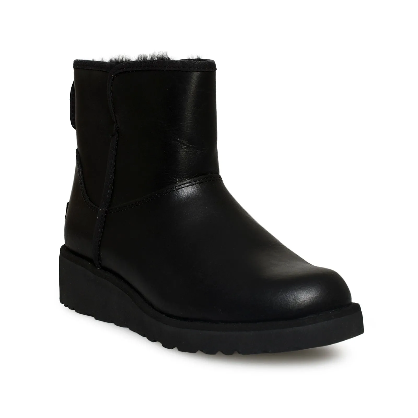 UGG Kristin Leather Black Boots Steel Toe Army Boots