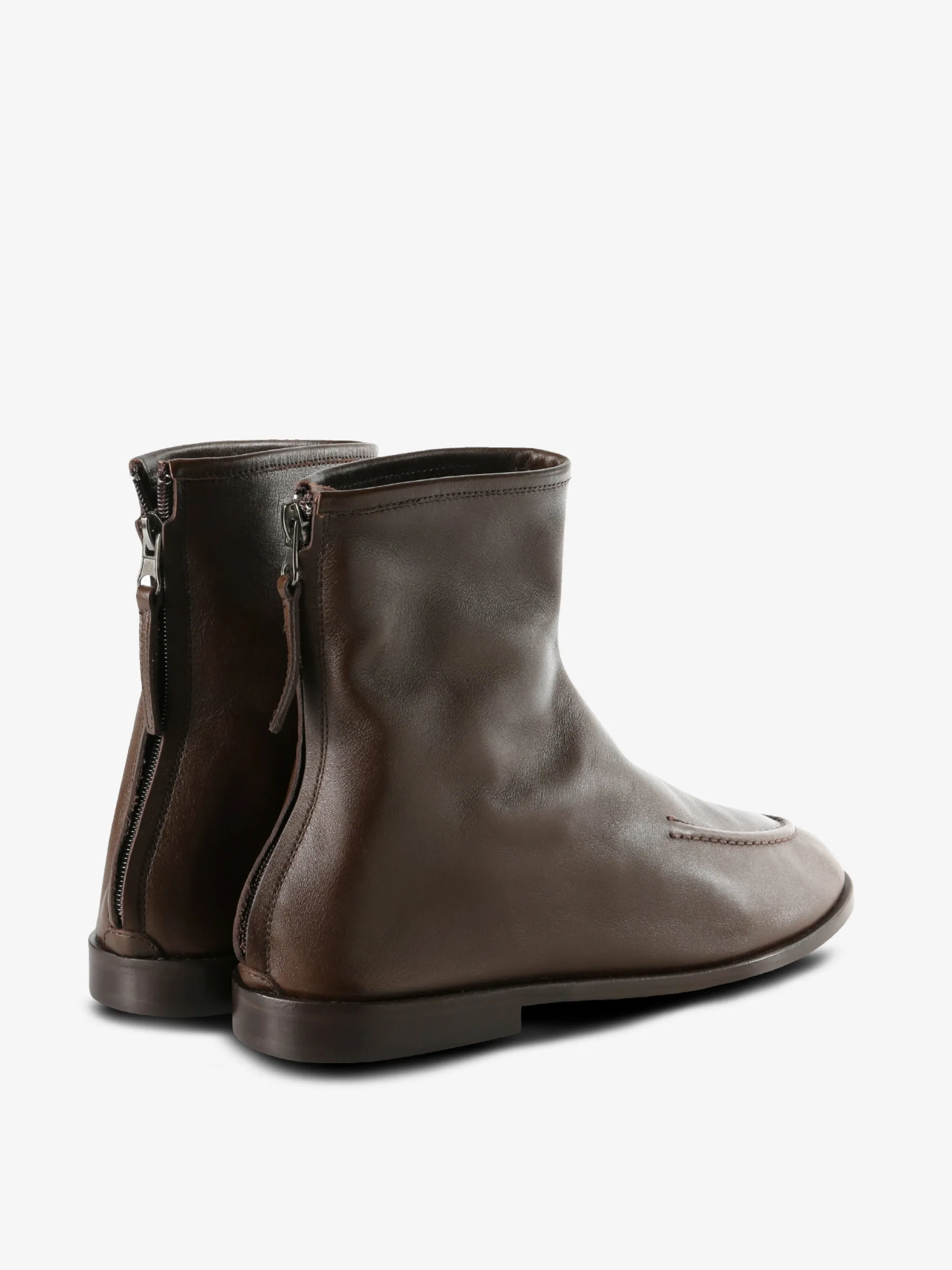 Knee High Lace Boots HEREU - Women Soft Ankle Boot With Front Seam Detail