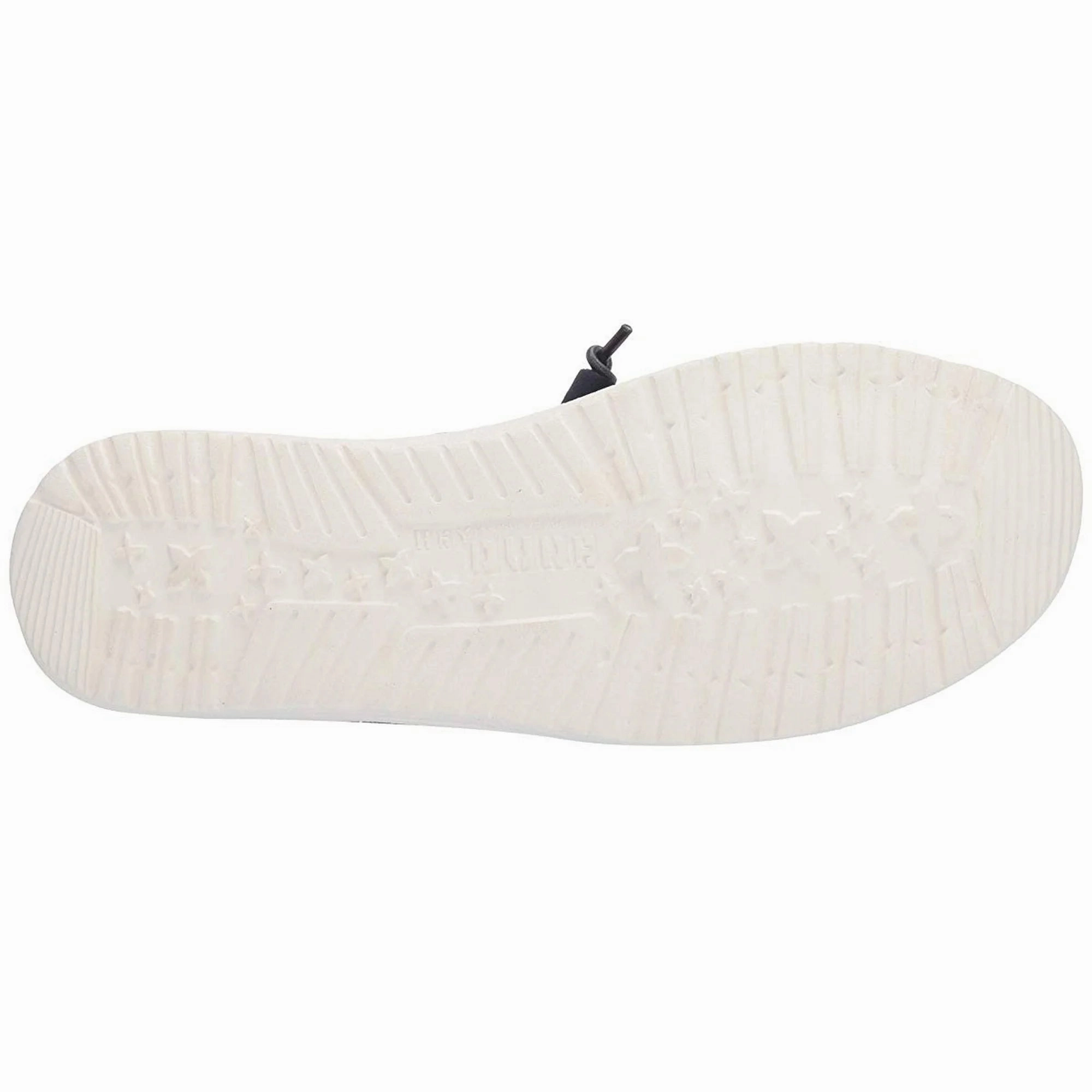 Hey Dude Wendy Chambray Navy White Women's Lightweight Shoes Slip On Casual Oxford Lisse Orthopedic Dress Shoe