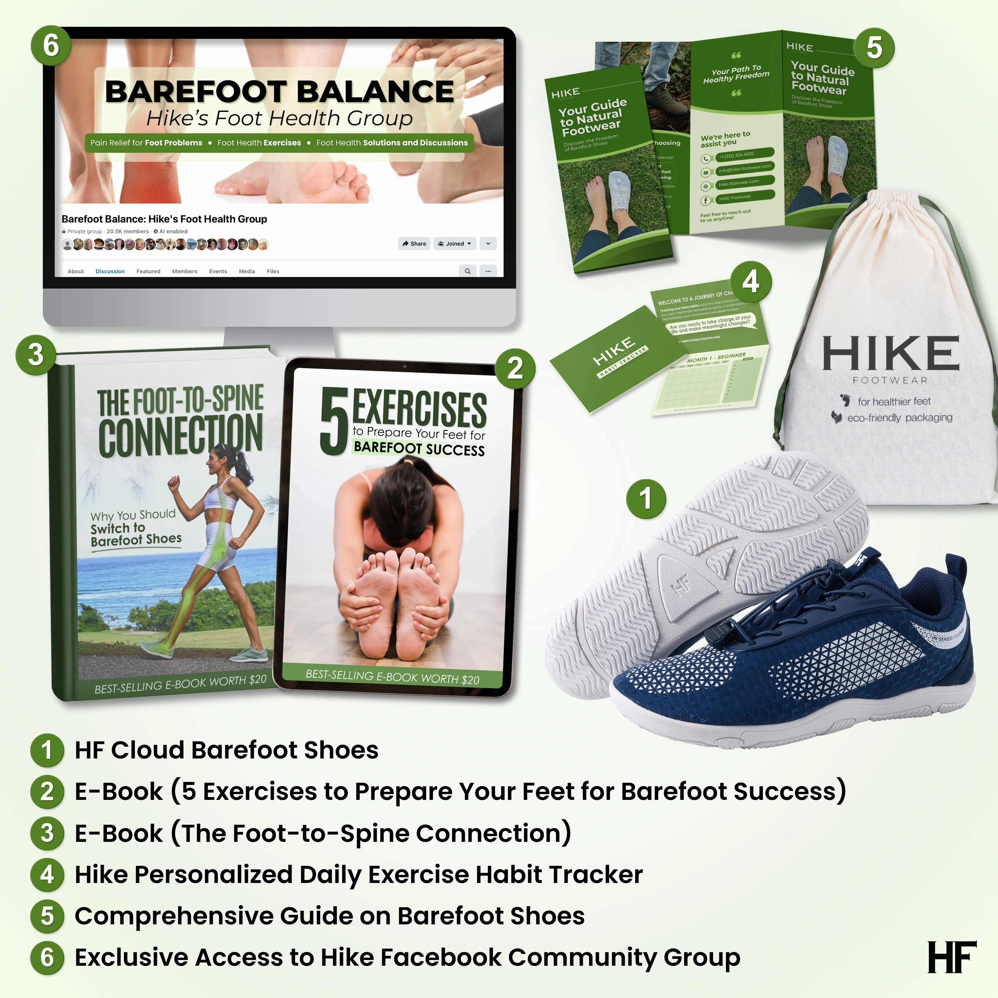 HF Series x Cloud  Barefoot Shoes for Foot, Knee & Back Pain (Unisex)