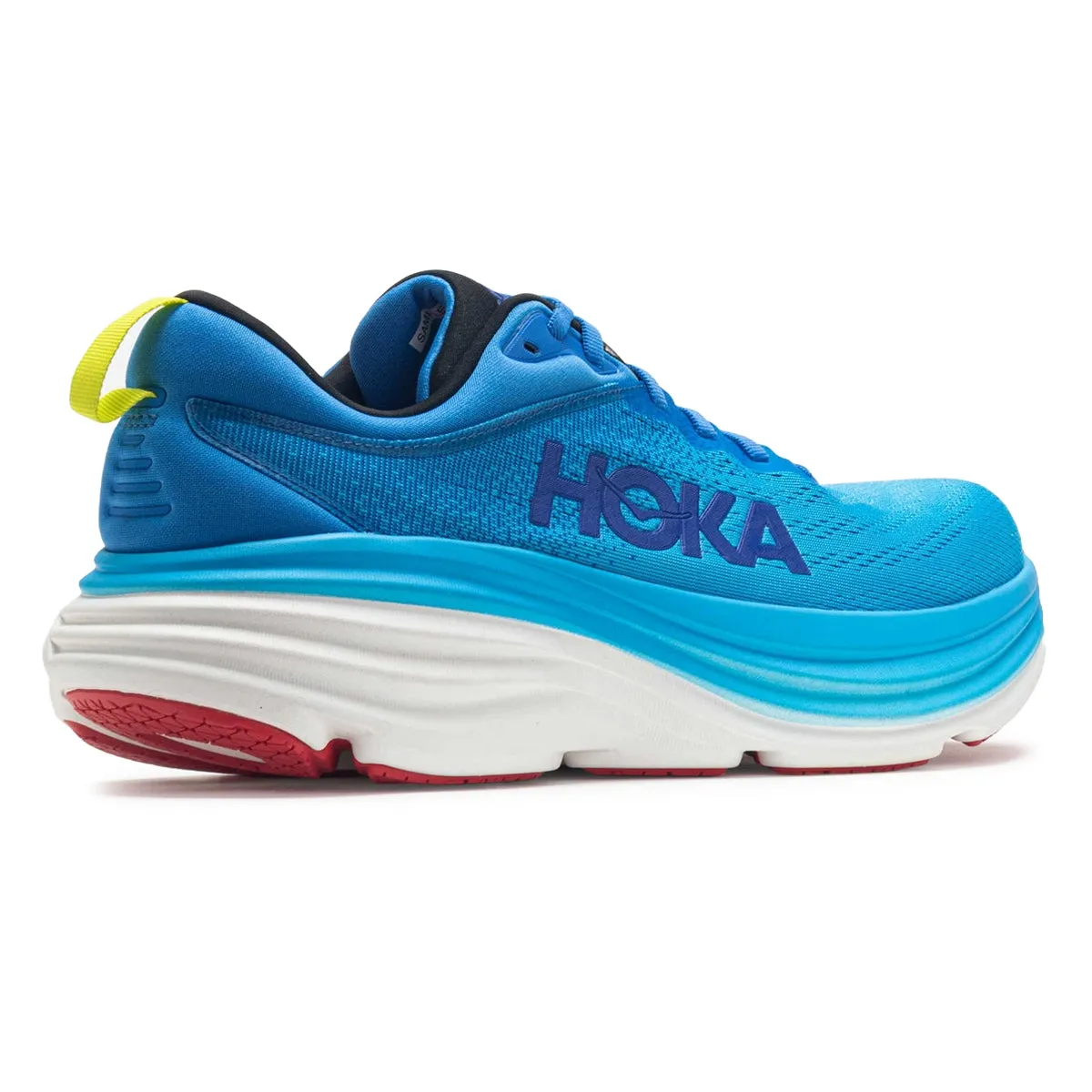 Cause Knee Pain Hoka Bondi 8 Textile Men's Running Virtual Blue Swim Day Trainers