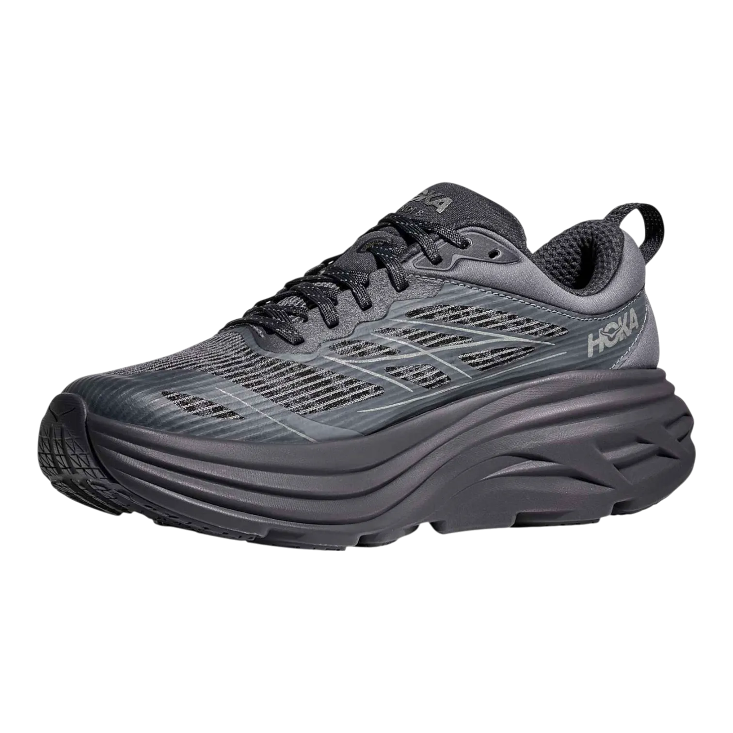 Hoka Bondi 8 TS Caged Charcoal/Grey Men 1155391-CYG Dolphin Mall