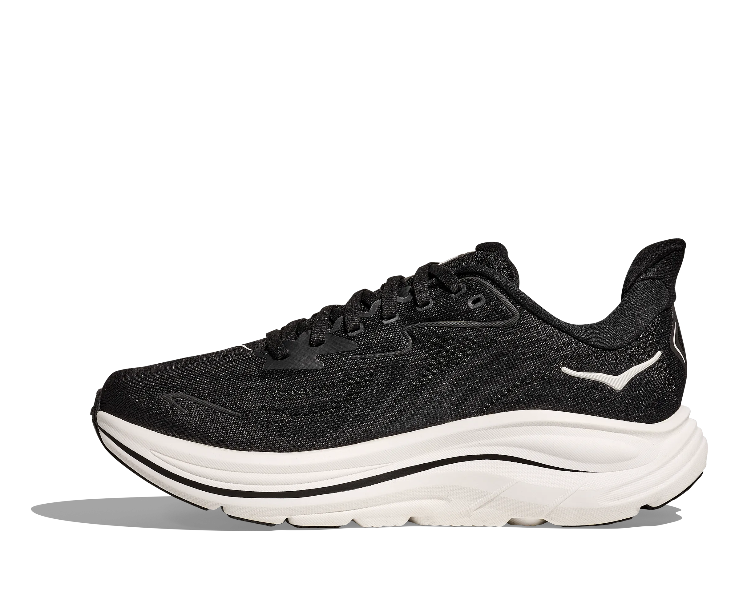 Best For Ankle Support Hoka Clifton 10 Men Black / white 1162030-BWHT