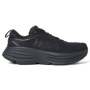 Hoka Bondi 8 Textile Men's Running Black Black Trainers Best For Wide Feet