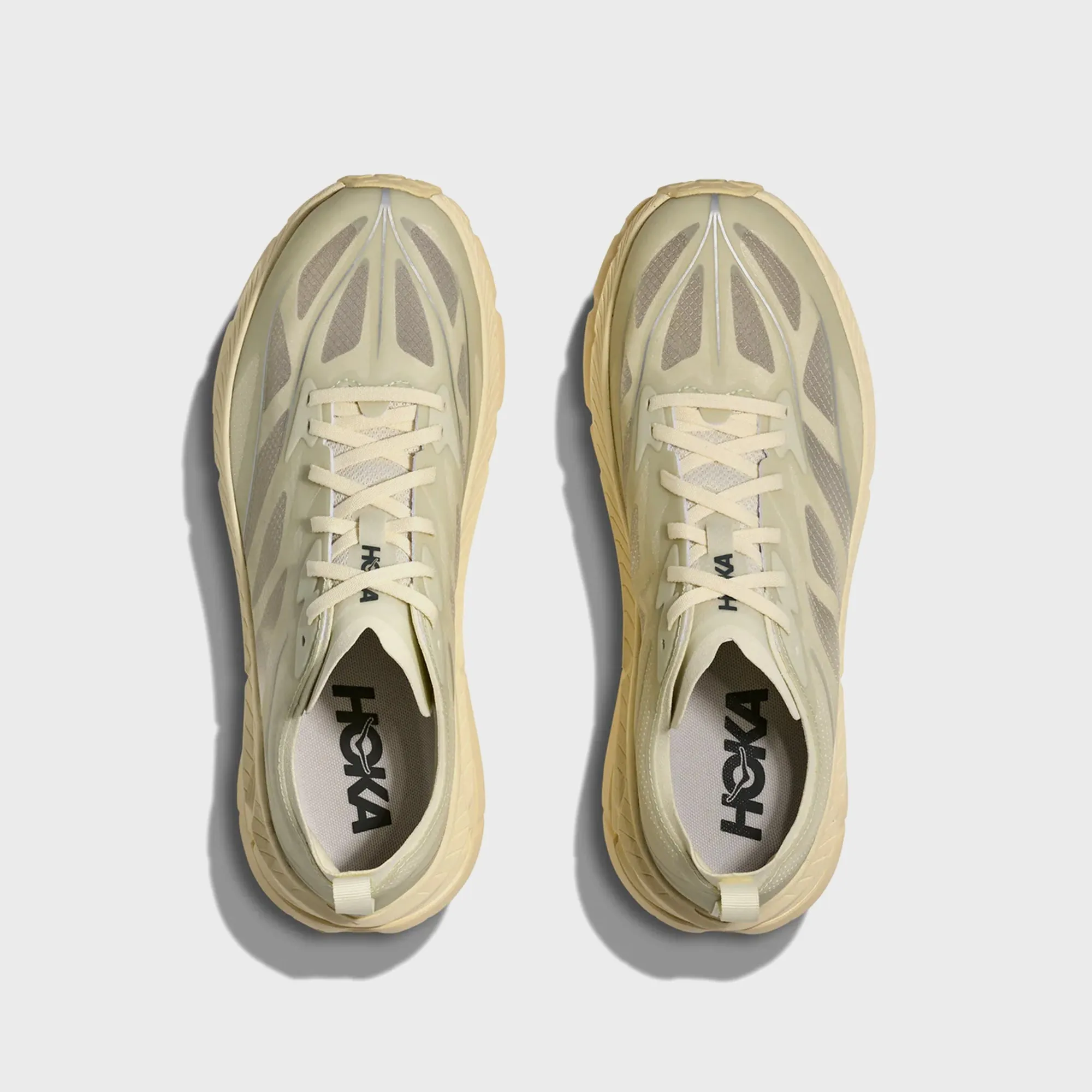 Ladies Near Me HOKA Mafate Speed 4 Lite - Truffle Salt / Vintage Yellow