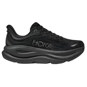 Grey And Orange Hoka Men's Bondi 9 Black / Black Wide