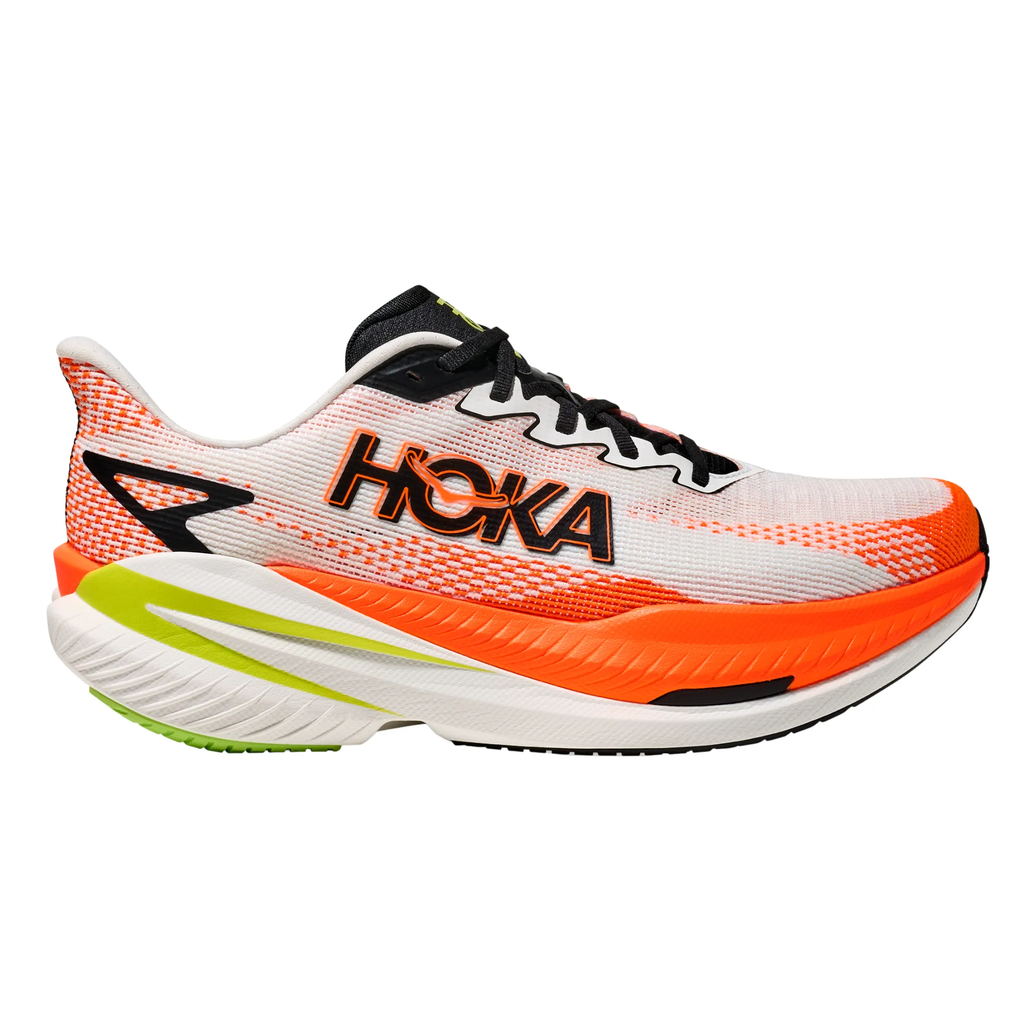 Henderson Nv Hoka Mens Mach X 3 - White/Neon Tangerine - Speed