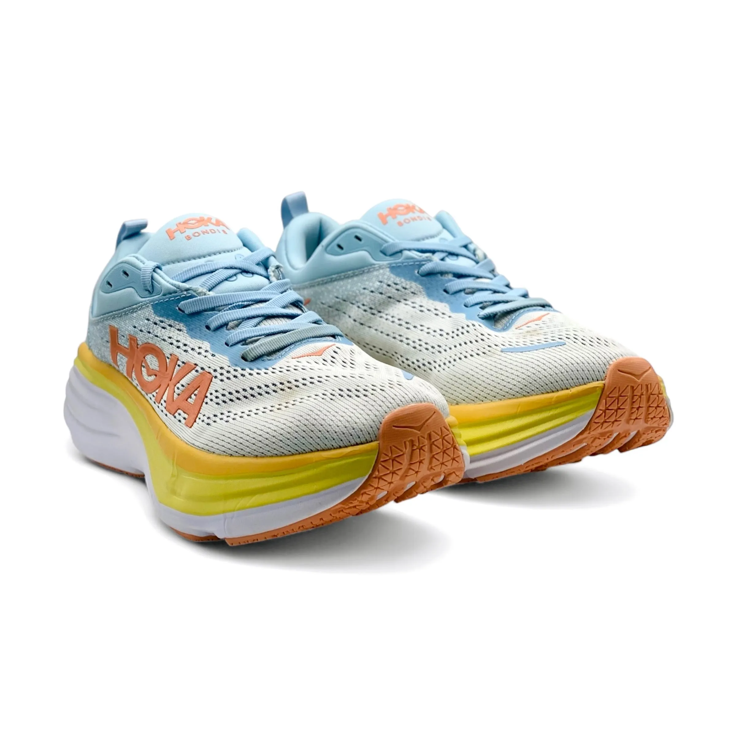 Hoka One Bondi 8 Blue Yellow New Zealand