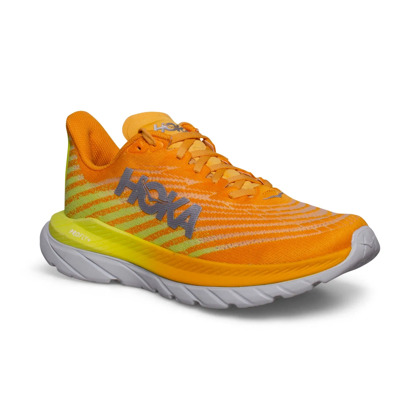 Medical Shoes Hoka One One Mach 5 Radiant Yellow / Evening Promise Running Shoes - Men's
