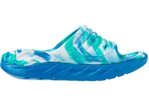Shoes History Hoka One One Ora Recovery Slide Swirl Atlantis Blue Coral