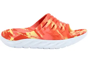 Hoka One One Ora Recovery Slide Swirl Yellow Pear Fiesta Anderson Sc