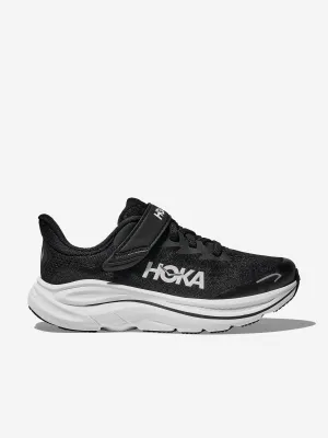 HOKA Kids Clifton 10 Trainers in Black Hawaii