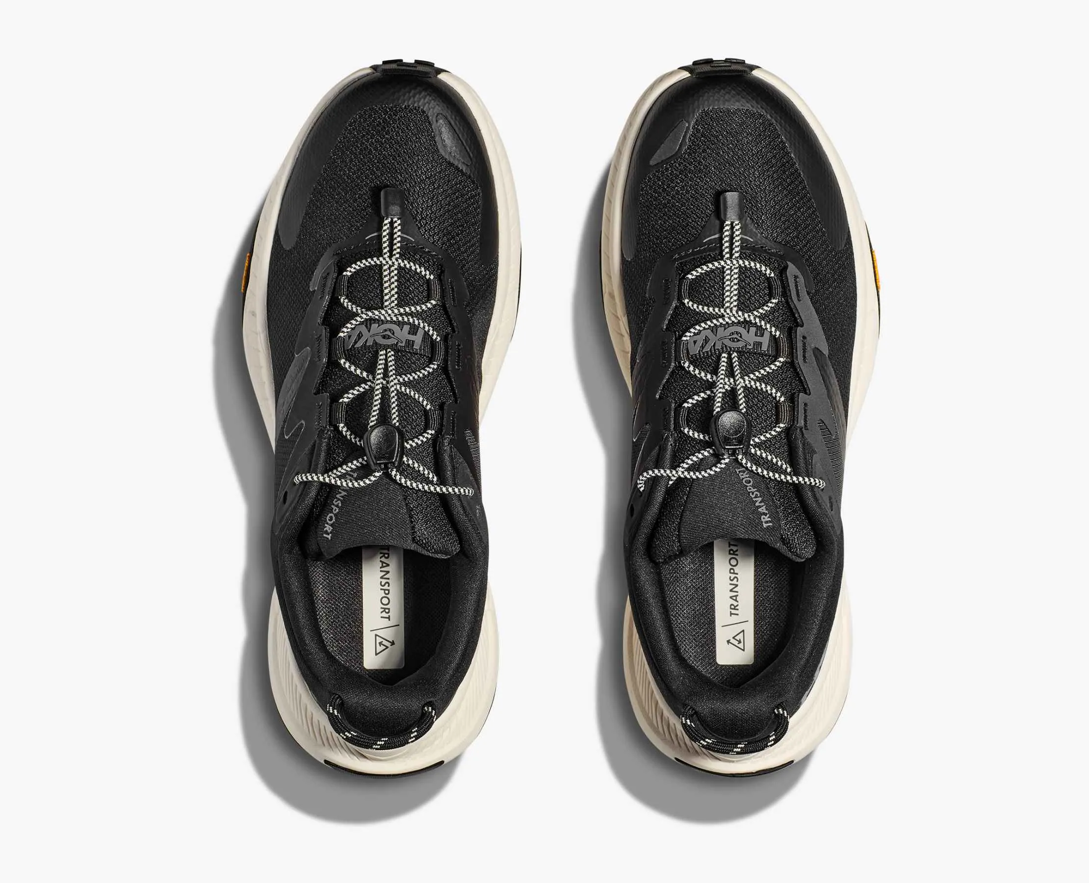 History Of Shoes Men's HOKA Transport Everyday Shoe in Black | Alabaster