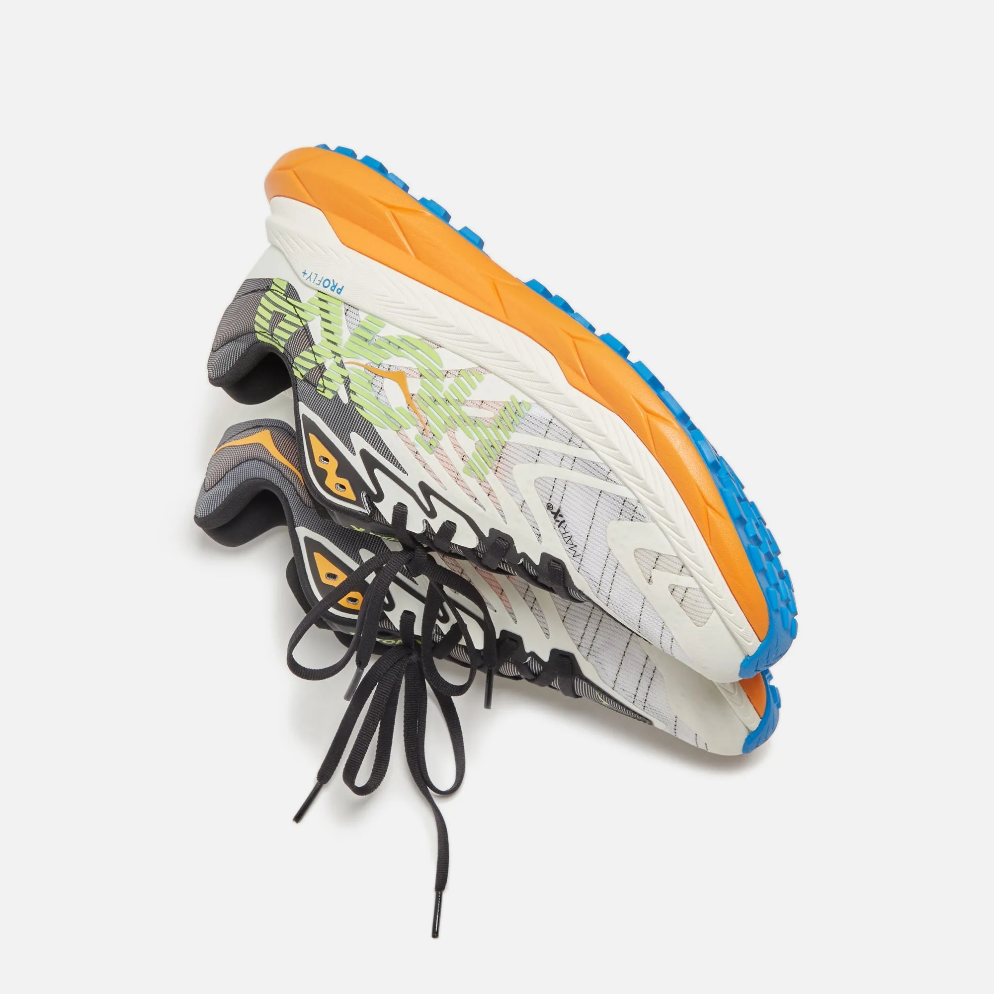 HOKA Tecton X2 - White / Solar Flare Trendy Shoes