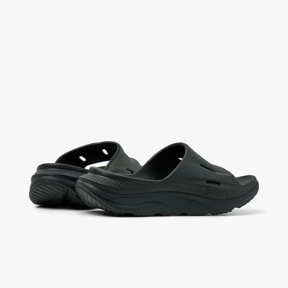 Hoka Ora Recovery Slide 3 Black / Black Shoes For Marathon Running