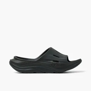 Hoka Ora Recovery Slide 3 Black / Black Shoes For Heel Strikers