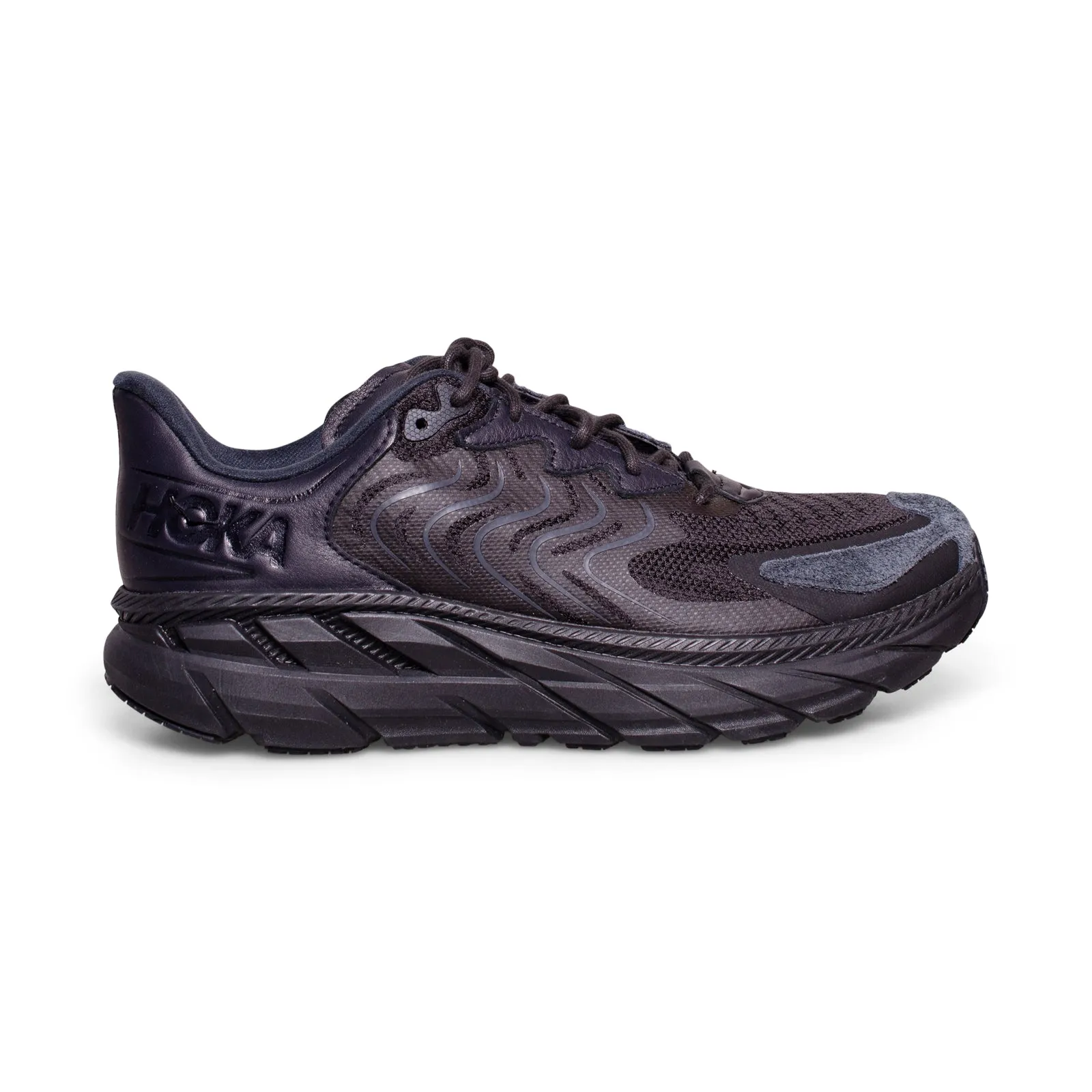 Hoka One One Clifton LS Black / Asphalt Running Shoes - All Gender Shoes In Toronto