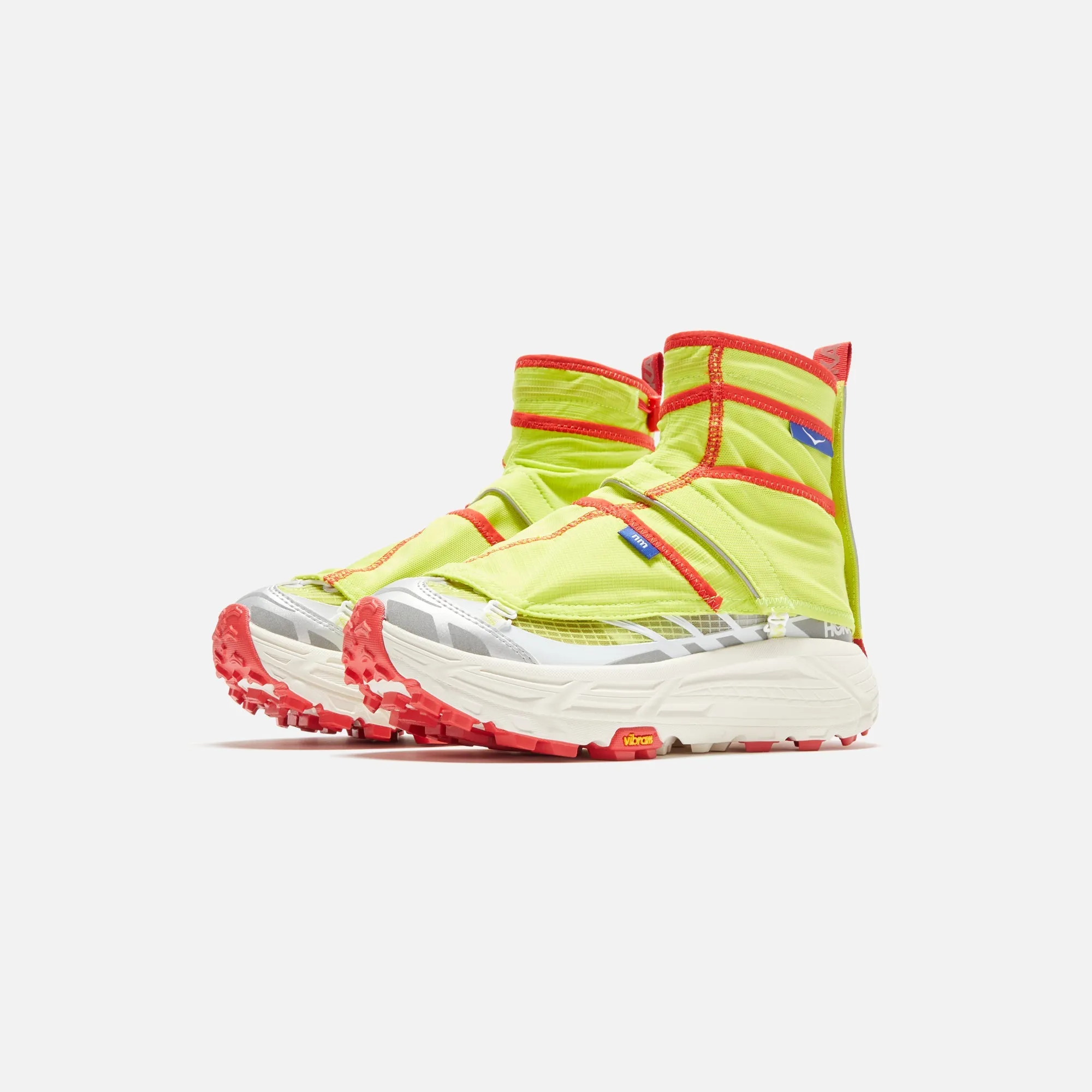 HOKA x Nicole McLaughlin Mafate THREE2 - Red / Yellow / Silver Shoes Reddit