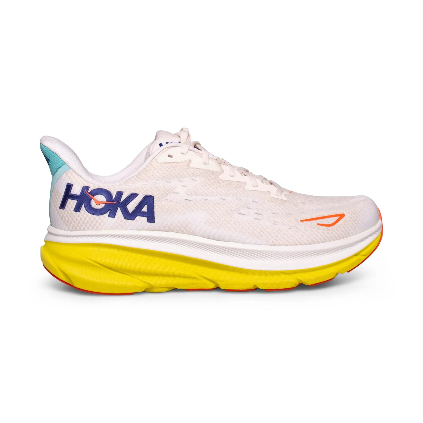 Hoka One One Clifton 9 Eggnog / Passion Fruit Running Shoes - Men's Rocker Running Shoes