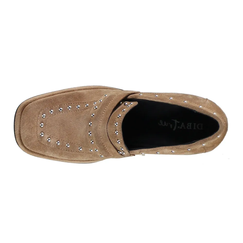 Hardy Loafers Song Notes Heeled Studded Loafers