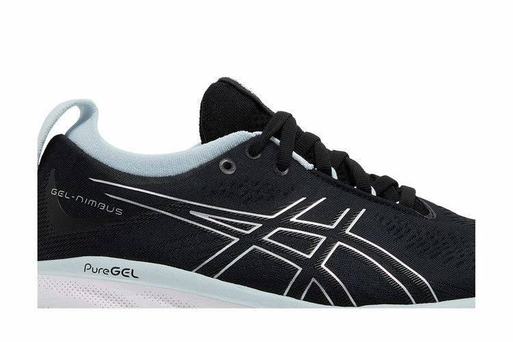 ASICS Gel-Nimbus 25 Black Reborn Blue (Women's) Asics Netball Shoes