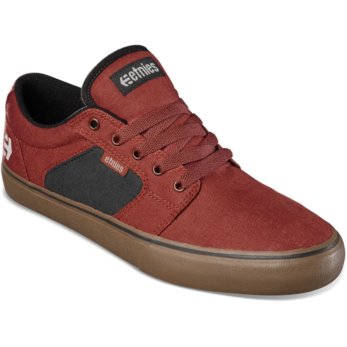 Etnies Skateboard Shoes Barge LS Brown/Gum/Gold Best Bulky Skate